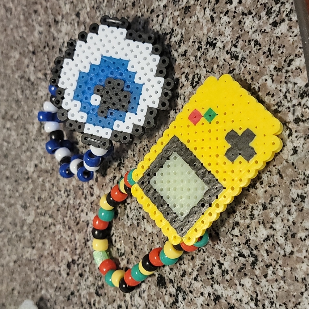 Kandi perler rave bracelets